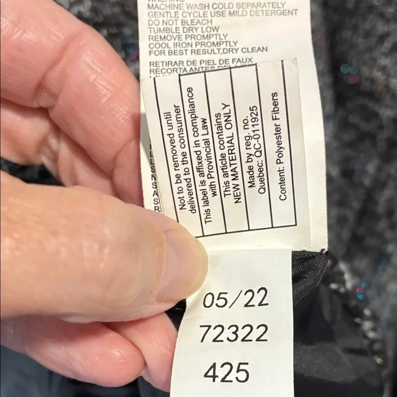 Rothschild Princess Charcoal Plaid Double-Breasted Pea Coat - Picture 11 of 14